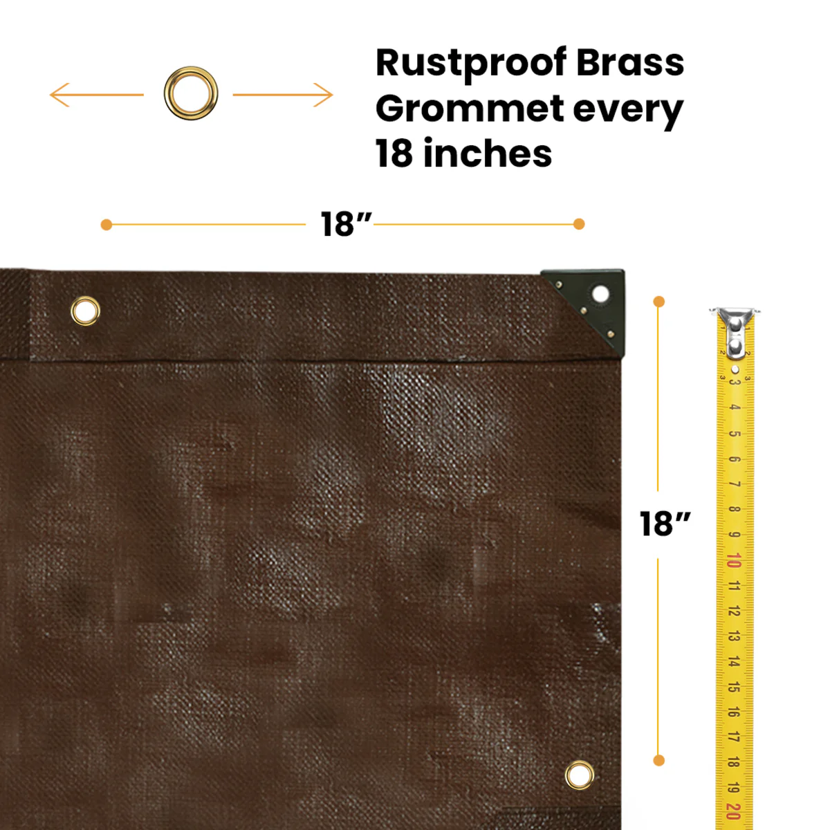 4' x 20' Super Heavy Duty Poly Tarp - Image 6