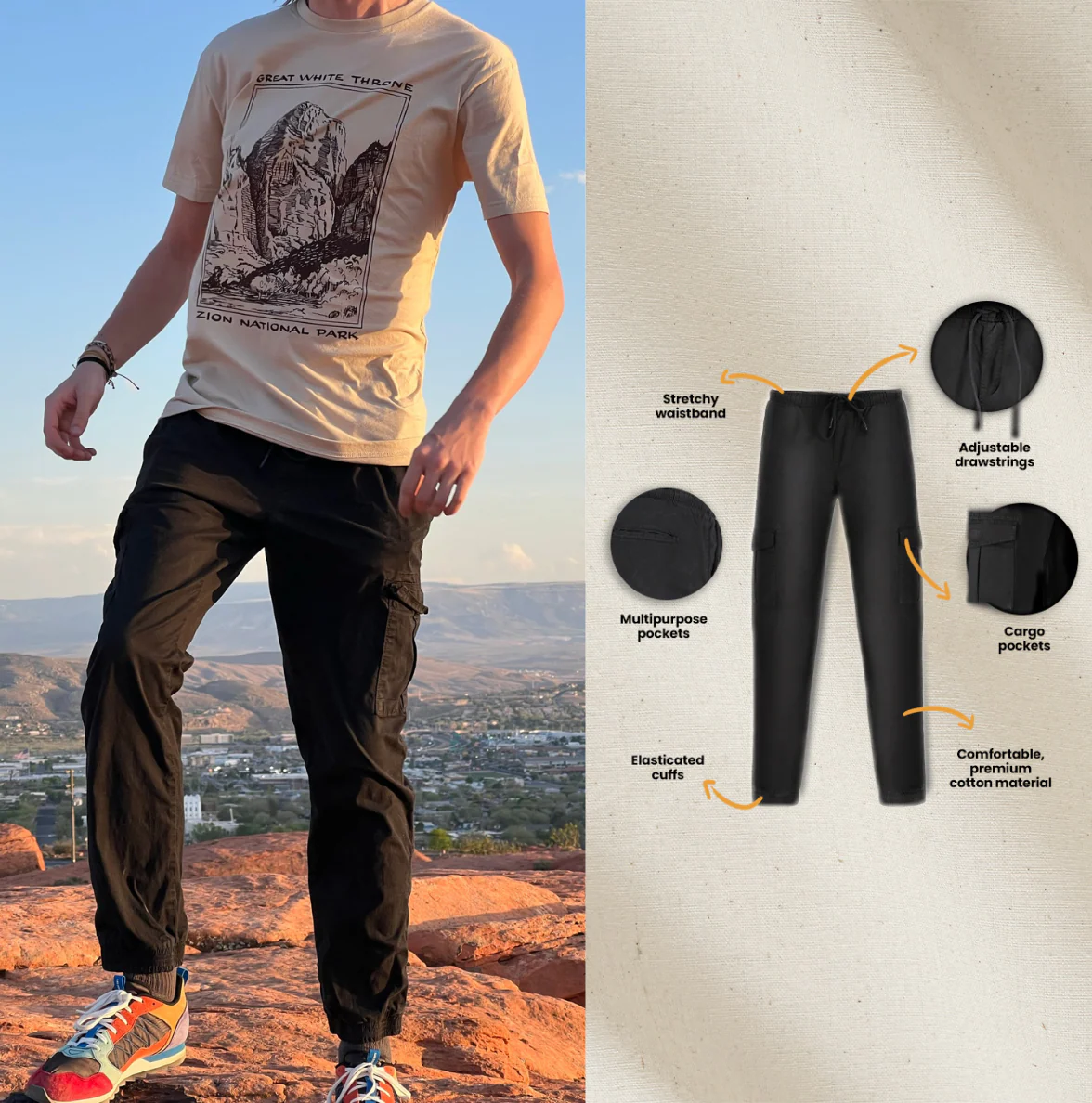 Cargo Stretch Jogger Pants - Image 6