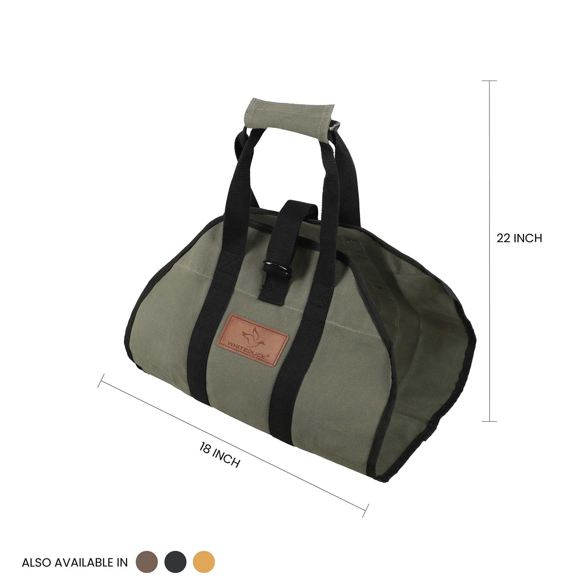 Diamond Shape Canvas Firewood Log Carriers - Image 13
