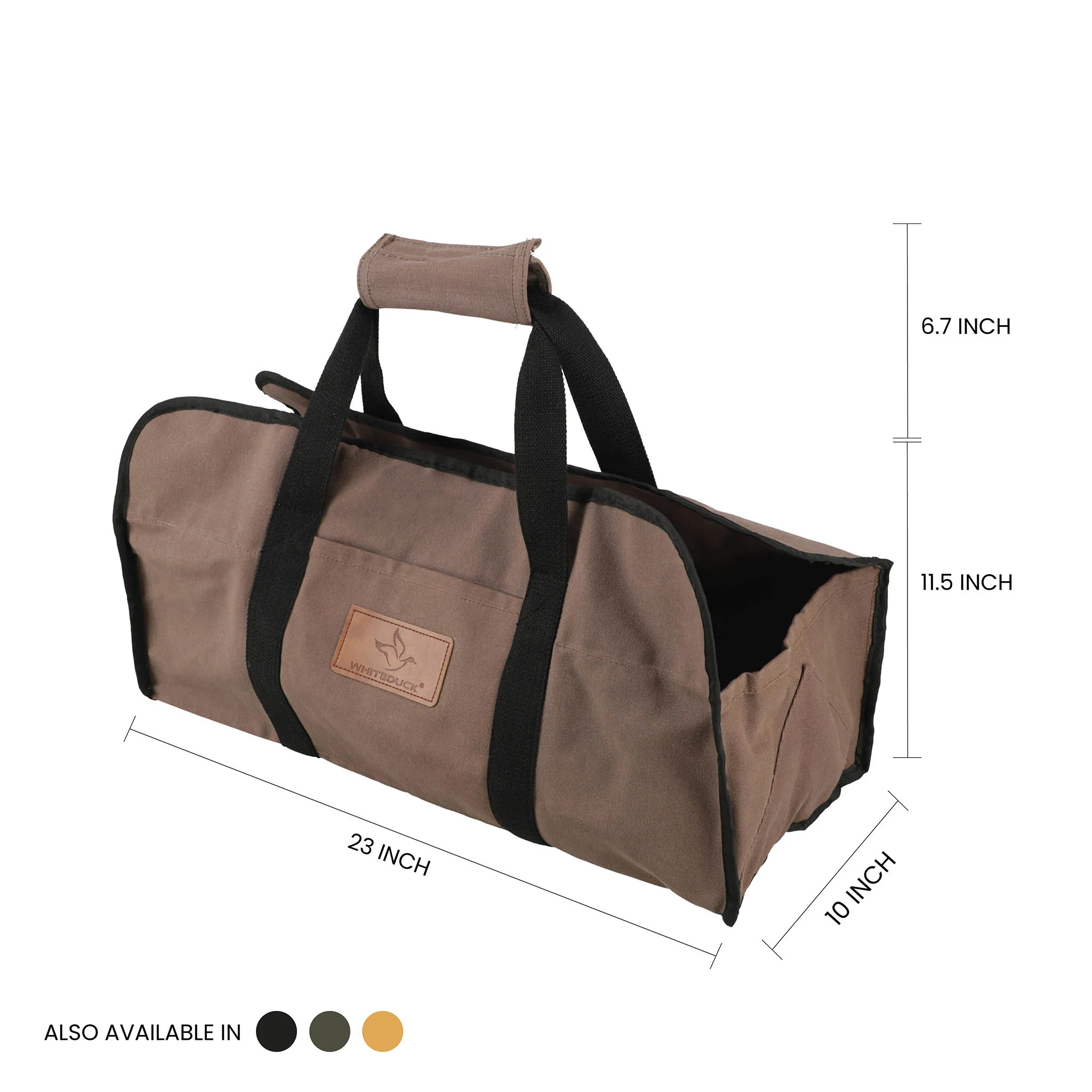 Tote Shape Canvas Firewood Log Carriers - Image 10