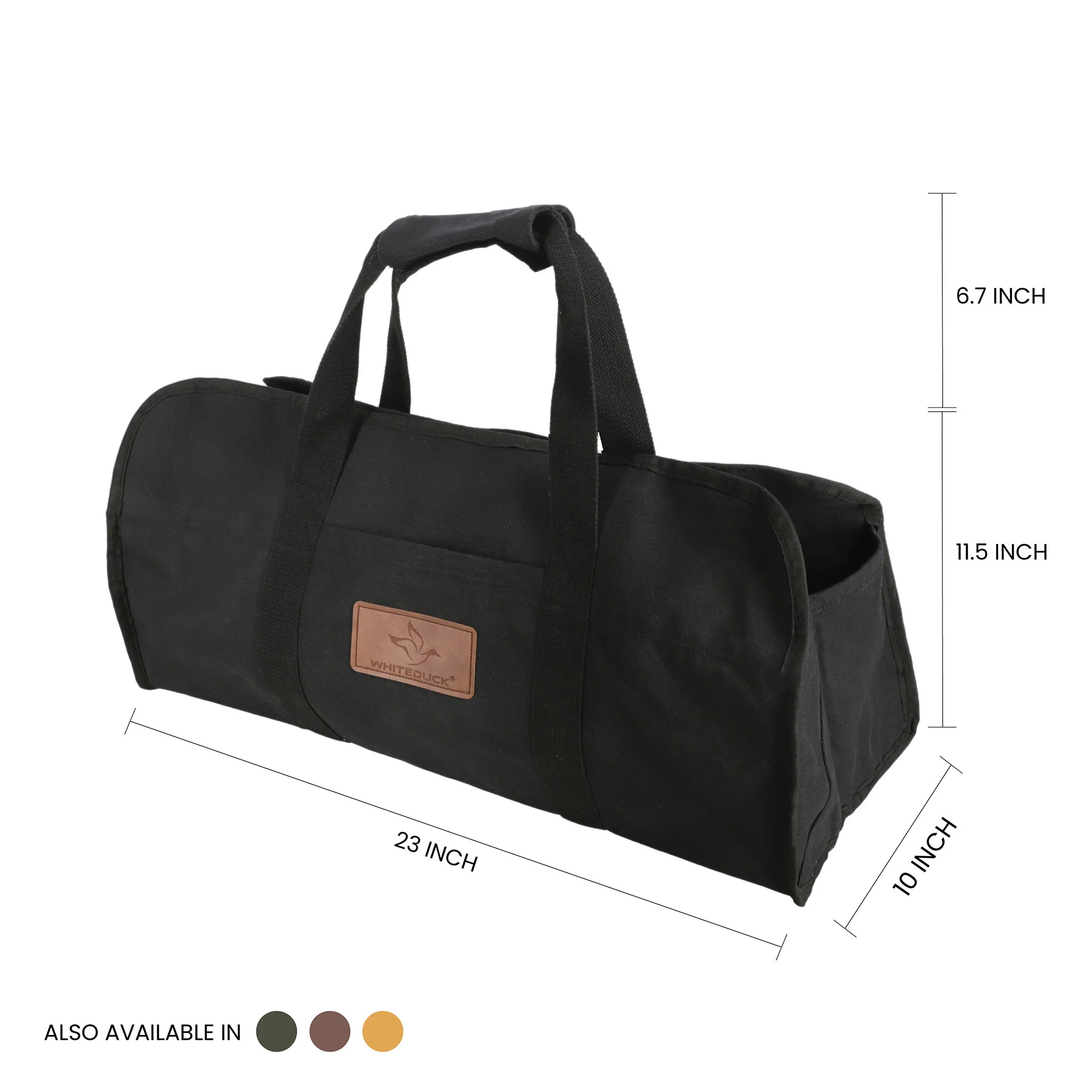 Tote Shape Canvas Firewood Log Carriers - Image 5