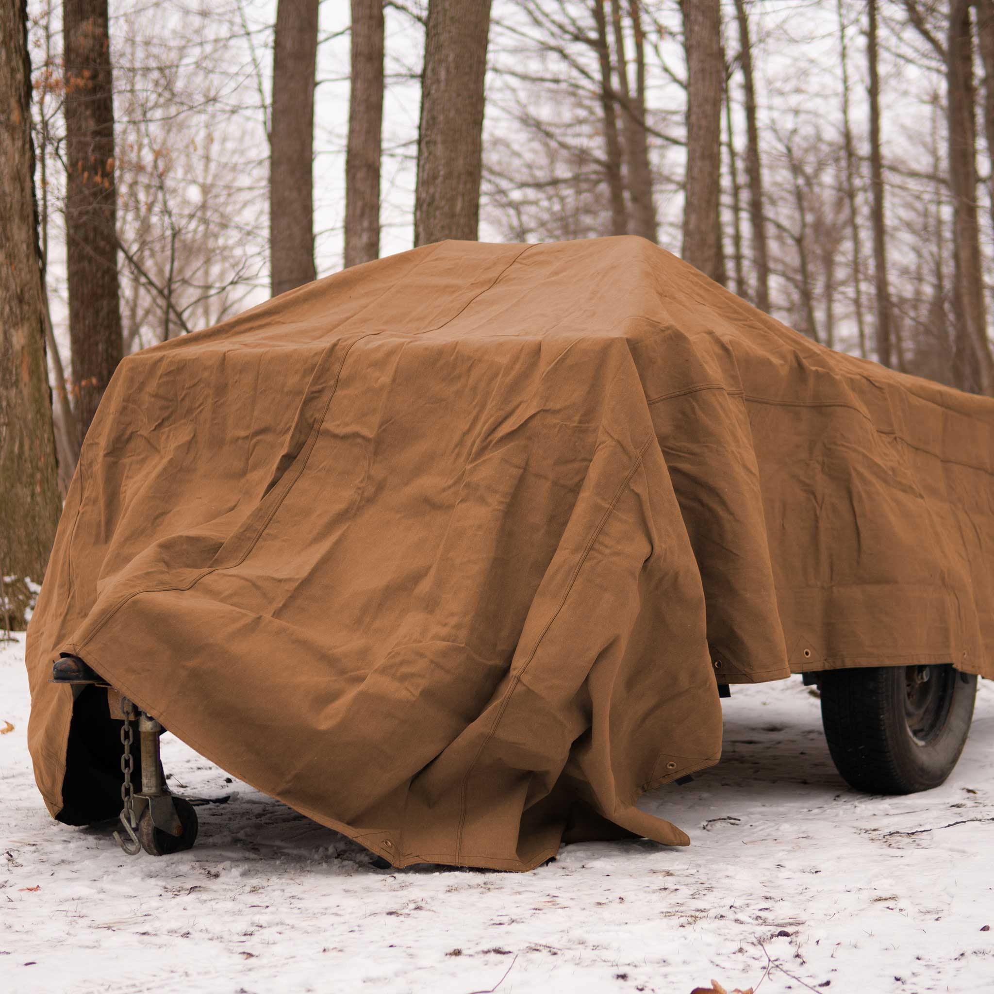 7' x 9' Canvas Tarp – 100% Cotton, 18 oz Heavy-Duty - Image 12