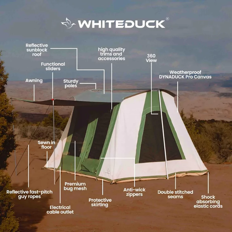10'x10' Prota Canvas Tent, Deluxe - Image 4