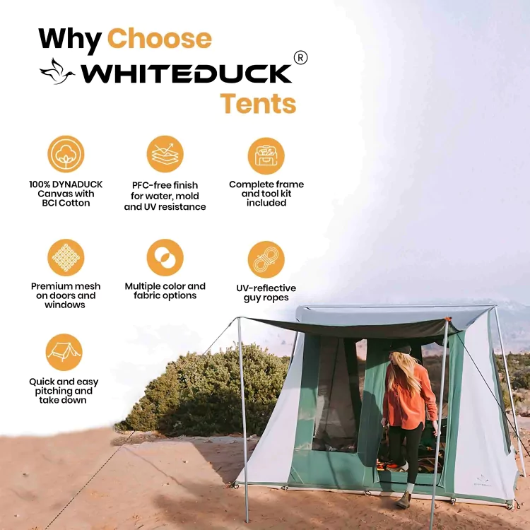 10'x10' Prota Canvas Tent, Deluxe - Image 6
